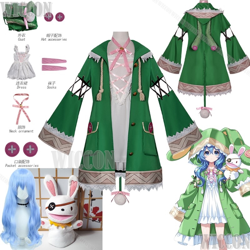 Prop En Cosplay - Himekawa Yoshino ermitaño conejito verde Anime