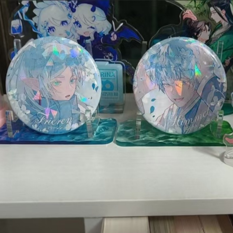 Frieren Cosplay Prop - Pin Redondo de Anime Frieren Himmel,