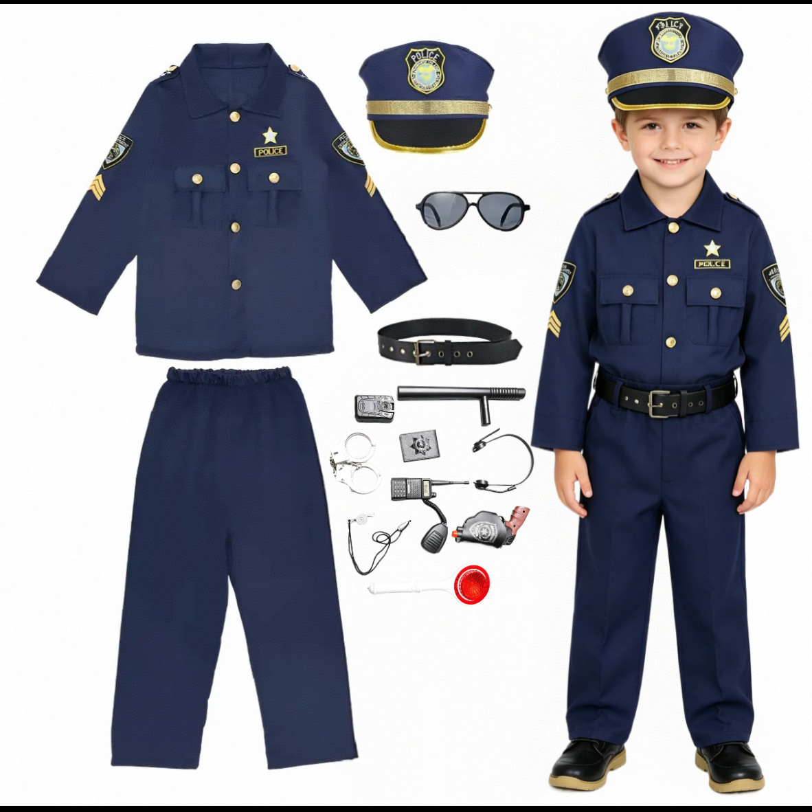 Disfraz de Oficial para Niños, - Cosplay Prop Kit reseña y precio